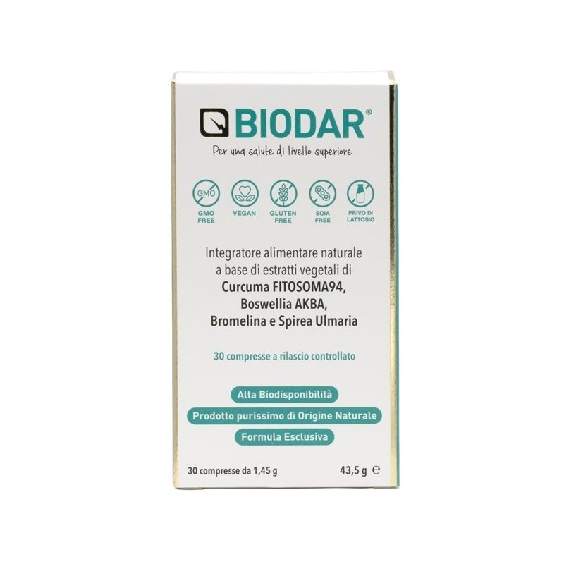 Biodar Integratore Naturale per Benessere Articolare 30 Compresse