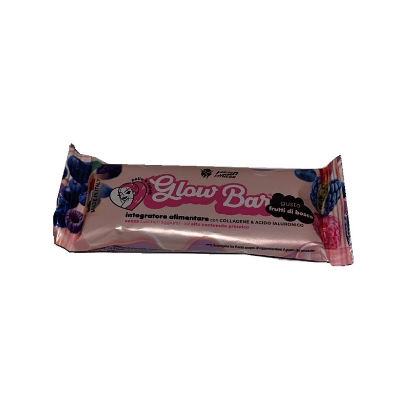 Mega Fitness Glow Bar Frutti di Bosco snack proteico con collagene e vitamine 35 g Mega Fitness Glow Bar Frutti di Bosco snack proteico con collagene e vitamine 35 g