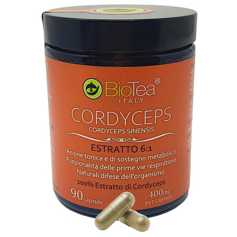 Cordyceps Estratto 6:1 per Energia e Vitalità 90 Capsule