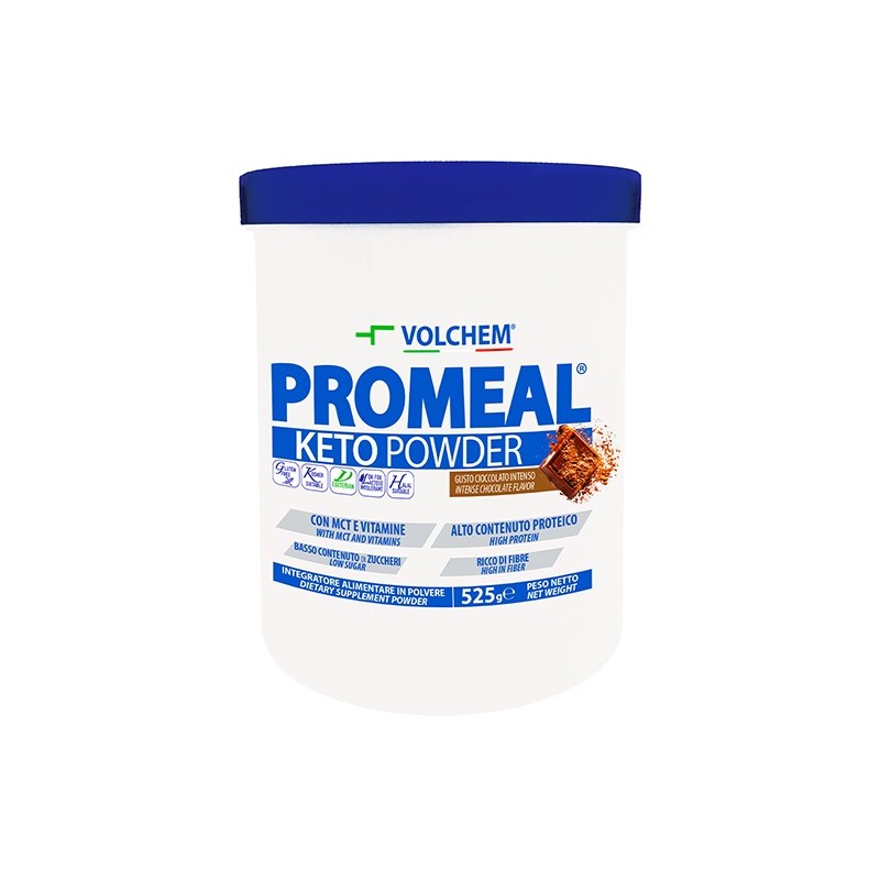 Promeal Keto Powder Cioccolato Intenso integratore chetogenico proteico barattolo 525 g