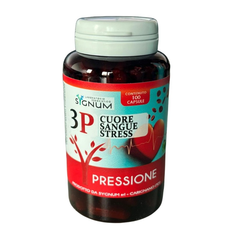 Confezione di Sygnum 3P Pressione Cuore Sangue Stress Integratore 100 Capsule Confezione di Sygnum 3P Pressione Cuore Sangue Stress Integratore 100 Capsule