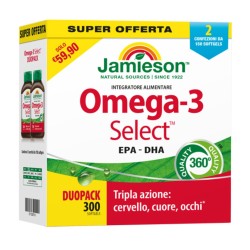 Formato di Biovita Jamieson Integratore Alimentare di Omega 3 EPA DHA Pacco Doppio 300 Perle Formato di Biovita Jamieson Integratore Alimentare di Omega 3 EPA DHA Pacco Doppio 300 Perle