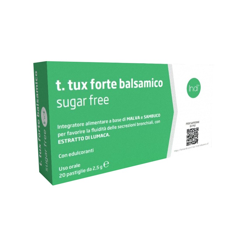 T Tux Balsamico Forte Sugar Free per Gola e Secrezioni Bronchiali 20 Pastiglie T Tux Balsamico Forte Sugar Free per Gola e Secrezioni Bronchiali 20 Pastiglie