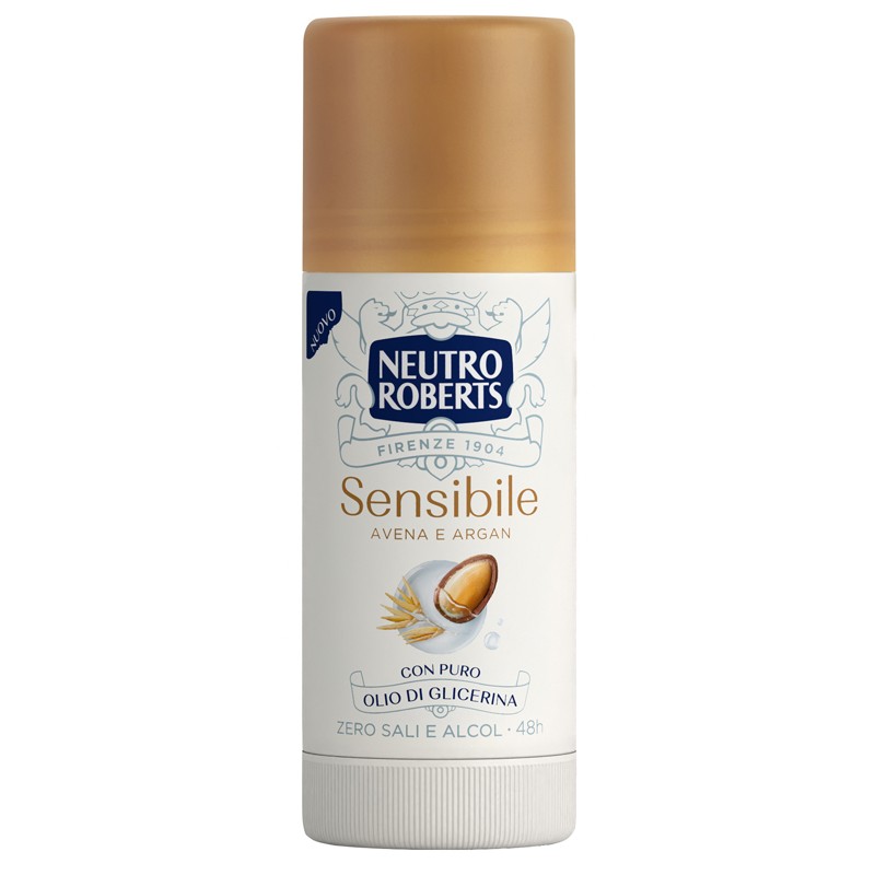 Neutro Roberts Deodorante Pelle Sensibile Avena Argan stick Protezione Delicata 40 ml Neutro Roberts Deodorante Pelle Sensibile Avena Argan stick Protezione Delicata 40 ml
