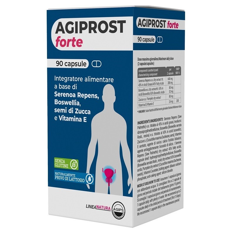 Agiprost Forte integratore per prostata e vie urinarie 90 capsule Agiprost Forte integratore per prostata e vie urinarie 90 capsule