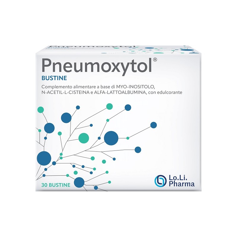 Pneumoxytol integratore con myo-inositolo e N-acetil-L-cisteina per benessere metabolico 30 bustine da 3g Pneumoxytol integratore con myo-inositolo e N-acetil-L-cisteina per benessere metabolico 30 bustine da 3g