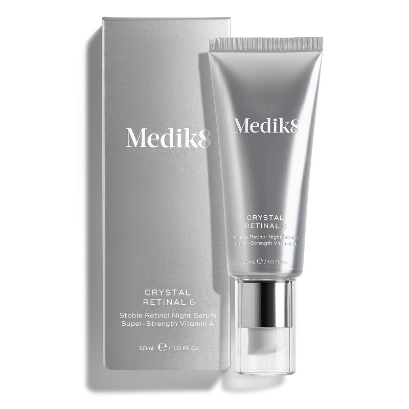Medik8 Crystal Retinal 6 Siero Notte Anti-età con Vitamina A per Pelle Luminosa e Compatta 30 ml