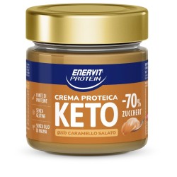 Formato di Enervit Protein Crema Keto Caramello Salato per Dieta Chetogenica Vaso da 180g Formato di Enervit Protein Crema Keto Caramello Salato per Dieta Chetogenica Vaso da 180g