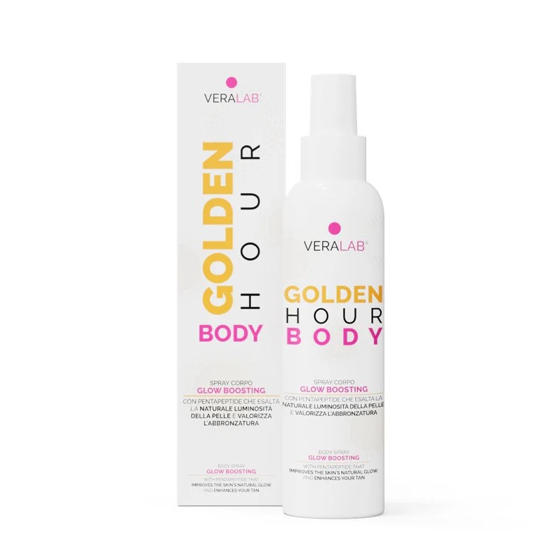 Formato di Veralab Golden Hour Body Spray Corpo per Pelle Luminosa e Sana 150ml Formato di Veralab Golden Hour Body Spray Corpo per Pelle Luminosa e Sana 150ml