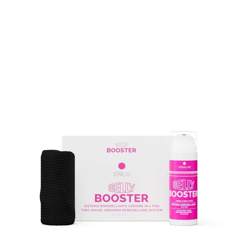Formato di Veralab Belly Boost Nero Crema 150 ml + Guaina Rimodellante Taglia M