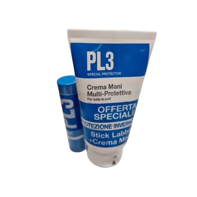 Formato di Bundle Stick Labbra PL3 5g+ Crema Mani Multi Protettiva 50g
