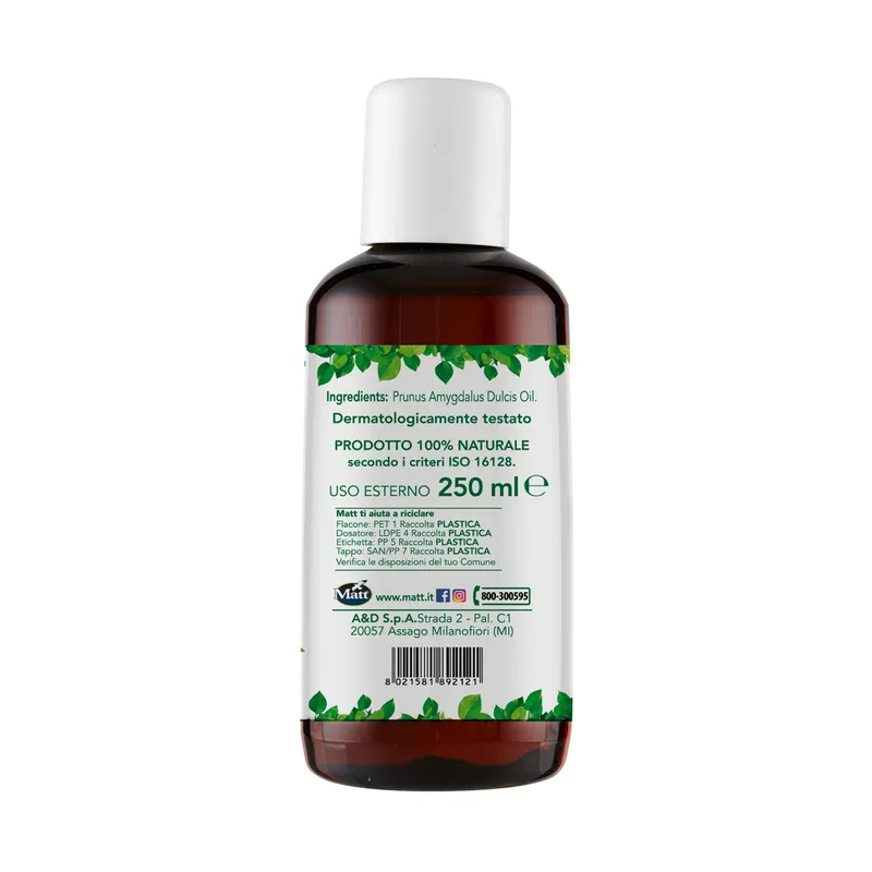 Matt Forsan Olio Mandorle Dolci Elasticizzante Corpo 250ml Matt Forsan Olio Mandorle Dolci Elasticizzante Corpo 250ml