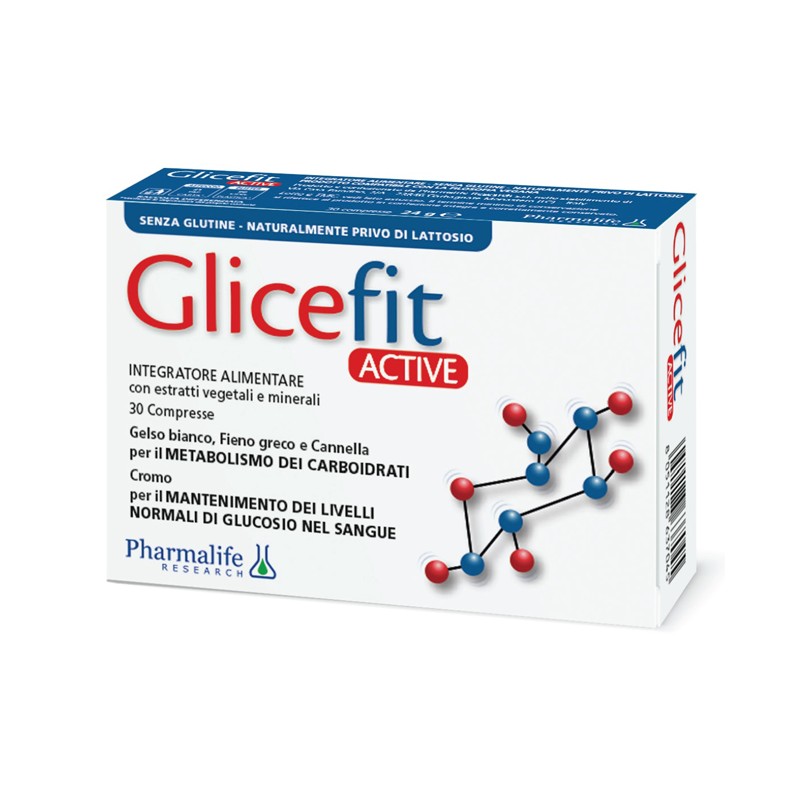 Glicefit Active integratore per metabolismo carboidrati e controllo glicemia 30 compresse