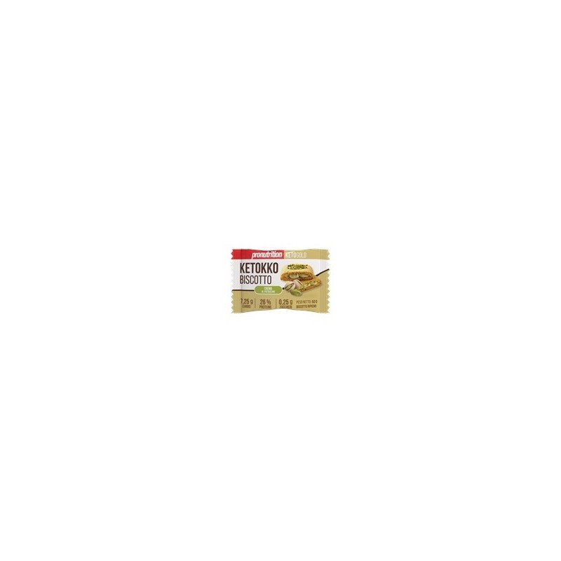 Pronutrition Ketokko Biscotto Pistacchio snack proteico chetogenico 1 biscotto da 50 g Pronutrition Ketokko Biscotto Pistacchio snack proteico chetogenico 1 biscotto da 50 g