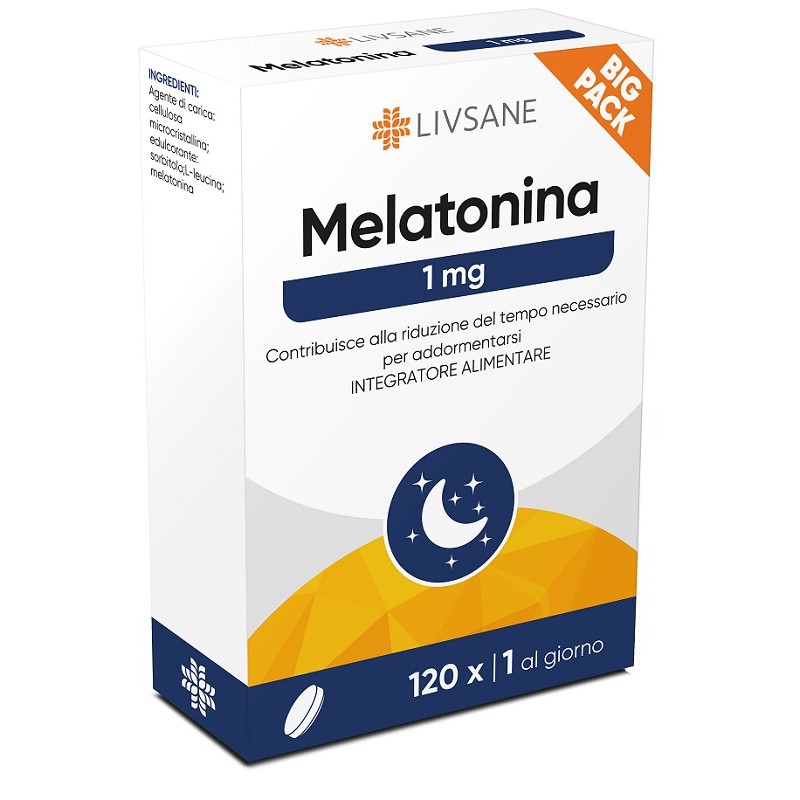 Livsane Melatonina integratore per il sonno 30 compresse Livsane Melatonina integratore per il sonno 30 compresse