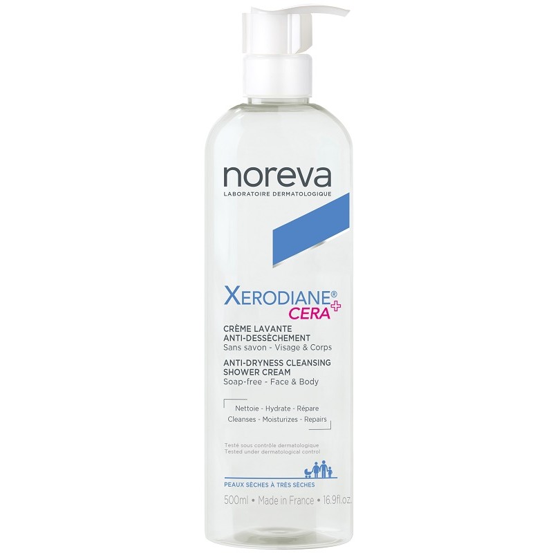 Xerodiane Cera+ Creme Lavante detergente anti-secchezza per pelli sensibili flacone da 500 ml Xerodiane Cera+ Creme Lavante detergente anti-secchezza per pelli sensibili flacone da 500 ml