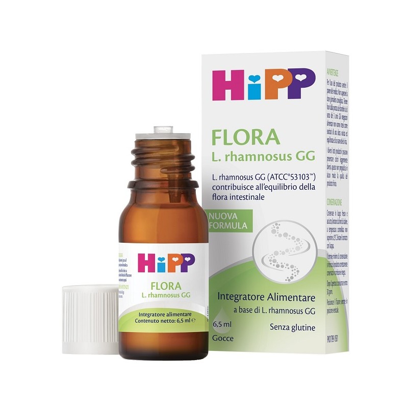 confezione di Hipp Flora per Equilibrio della Flora Intestinale 6,5 ml Gocce confezione di Hipp Flora per Equilibrio della Flora Intestinale 6,5 ml Gocce