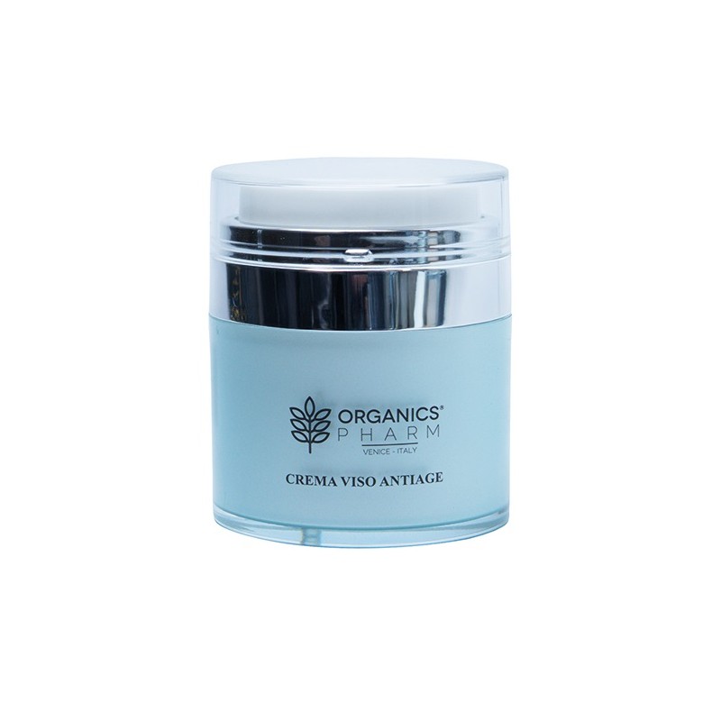Organics Pharm Crema Viso Anti Age per Pelle Tonica e Luminosa Vaso da 50 ml