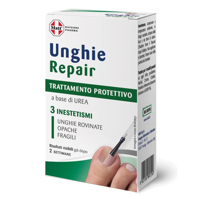 Matt Unghie Repair Trattamento Protettivo per Unghie Fragili e Rovinate Smalto 7ml Matt Unghie Repair Trattamento Protettivo per Unghie Fragili e Rovinate Smalto 7ml