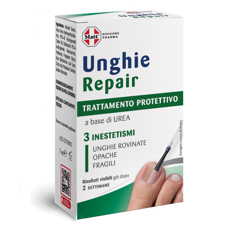 Matt Unghie Repair Trattamento Protettivo per Unghie Fragili e Rovinate Smalto 7ml Matt Unghie Repair Trattamento Protettivo per Unghie Fragili e Rovinate Smalto 7ml