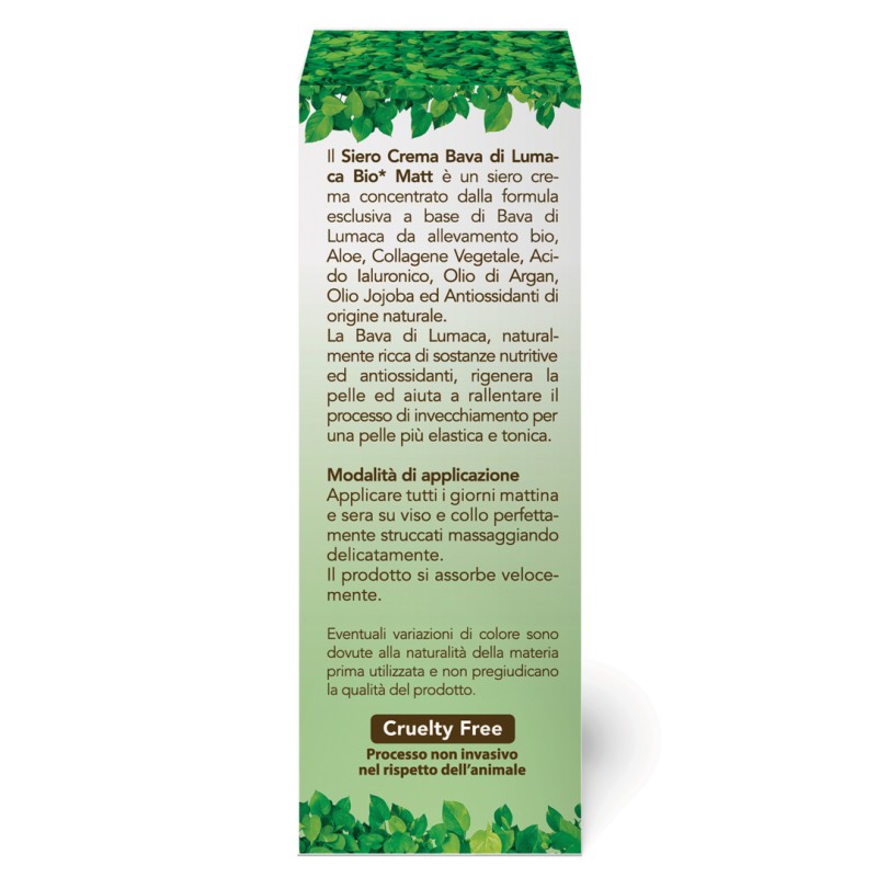 Retro Confezione Matt Siero Bio Rigenerante Viso alla Bava di Lumaca 30ml Retro Confezione Matt Siero Bio Rigenerante Viso alla Bava di Lumaca 30ml