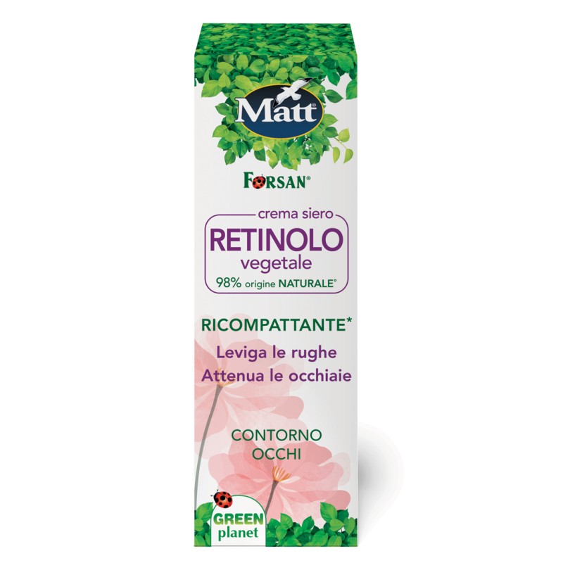 Confezione di Matt Contorno Occhi Retinolo Vegetale per Rughe e Occhiaie 15ml Confezione di Matt Contorno Occhi Retinolo Vegetale per Rughe e Occhiaie 15ml