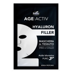 Maschera Matt Hyaluron Filler Maschera Tessuto Acido Ialuronico Viso e Collo 1 Pezzo Maschera Matt Hyaluron Filler Maschera Tessuto Acido Ialuronico Viso e Collo 1 Pezzo