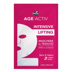 Confezione Matt Intensive Lifting Maschera Antietà Tessuto Viso e Collo Siero Vipera 1 Pezzo Confezione Matt Intensive Lifting Maschera Antietà Tessuto Viso e Collo Siero Vipera 1 Pezzo
