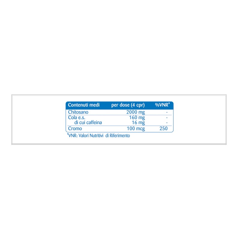 Composizione Confezione di Matt Kcalory Chitosano integratore per controllo peso 40 compresse Composizione Confezione di Matt Kcalory Chitosano integratore per controllo peso 40 compresse