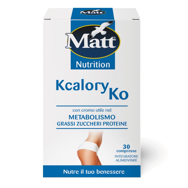 Confezione Matt Kcalory Ko integratore per controllo peso 30 compresse Confezione Matt Kcalory Ko integratore per controllo peso 30 compresse
