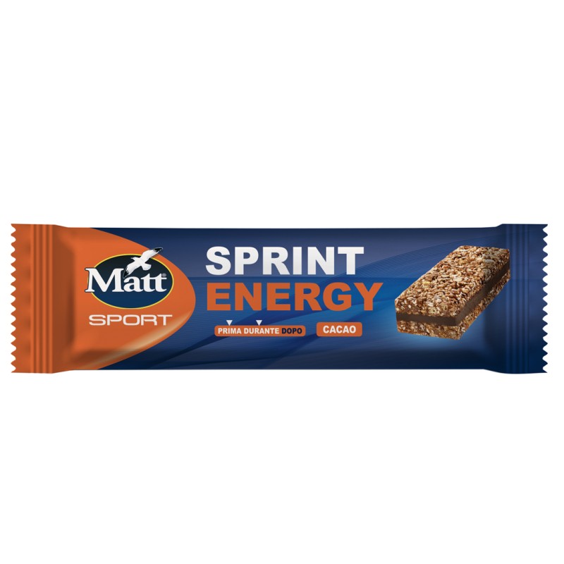 Confezione Matt Sport Energy Sprint Cacao barretta energetica per sport 35g Confezione Matt Sport Energy Sprint Cacao barretta energetica per sport 35g