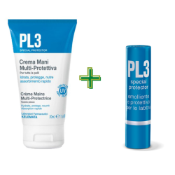 Bundle Stick Labbra PL3 5g + Crema Mani Multi Protettiva 50g Bundle Stick Labbra PL3 5g + Crema Mani Multi Protettiva 50g