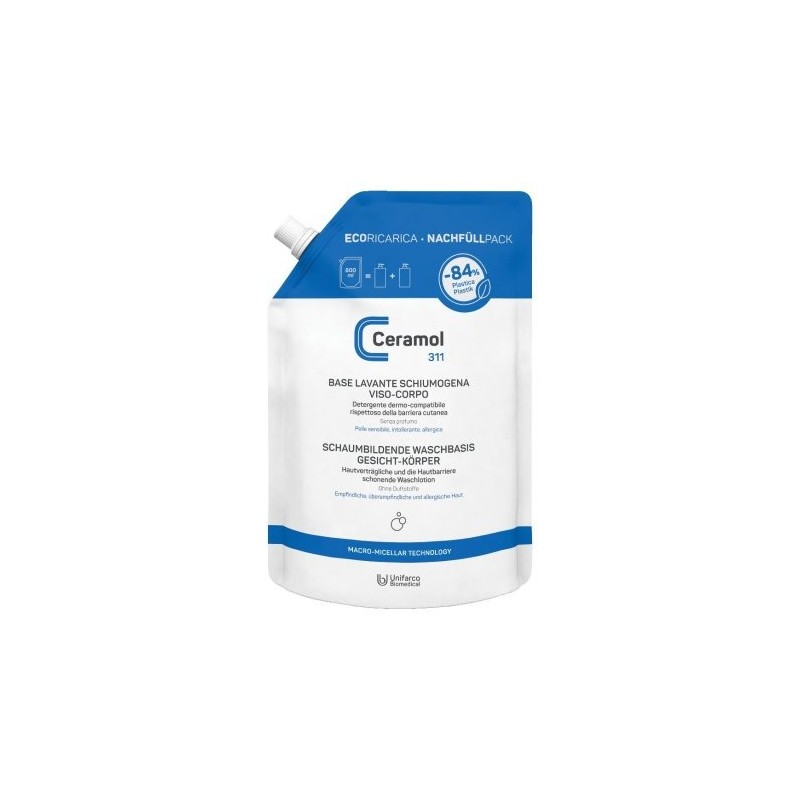 Formato di Ceramol Base Lavante Schiumogena Viso e Corpo Ricarica 800 ml Formato di Ceramol Base Lavante Schiumogena Viso e Corpo Ricarica 800 ml