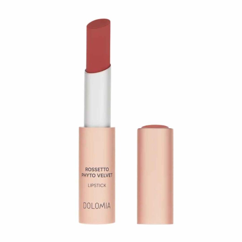 Packaging del prodotto  Dolomia Rossetto Phyto Velvet Finish Opaco 05 Panse' Colore Intenso 1 Pezzo