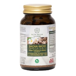 Formato di Alta Selva Sacha Inchi Omega 3-6-9 per Benessere Cardiovascolare e Ossa 120 Capsule Formato di Alta Selva Sacha Inchi Omega 3-6-9 per Benessere Cardiovascolare e Ossa 120 Capsule