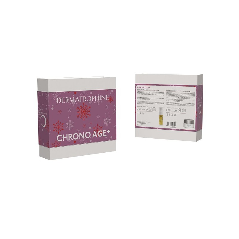 Dermatrophine Cofanetto Natale Chrono Age+ trattamento antietà viso siero 30ml + crema 50ml