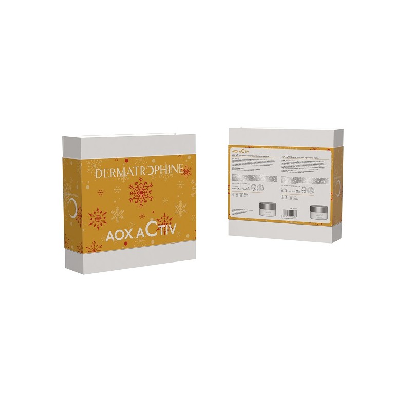 Dermatrophine Cofanetto Natale Aox Activ 2025 per Routine Antietà Viso 2 Flaconi da 50ml
