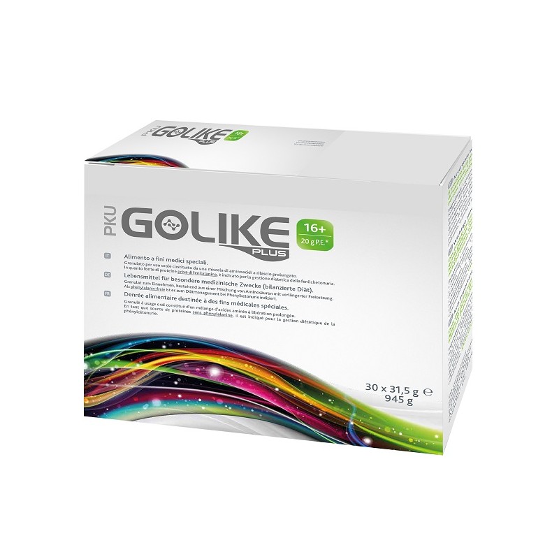 Pku Golike Plus 16+ per Fenilchetonuria 30 Bustine Monodose