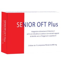 confezione di Senior Oft Plus Integratore Antiossidante di Vitamina C e Vitamina E 30 Compresse confezione di Senior Oft Plus Integratore Antiossidante di Vitamina C e Vitamina E 30 Compresse