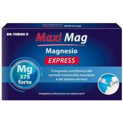 confezione di Dr. Theiss Maxi Mag Magnesio Express 375mg Integratore di Magnesio 14 Stick confezione di Dr. Theiss Maxi Mag Magnesio Express 375mg Integratore di Magnesio 14 Stick