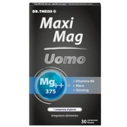 confezione di Dr. Theiss Maxi Mag Uomo 375mg Integratore di Magnesio 30 Compresse confezione di Dr. Theiss Maxi Mag Uomo 375mg Integratore di Magnesio 30 Compresse