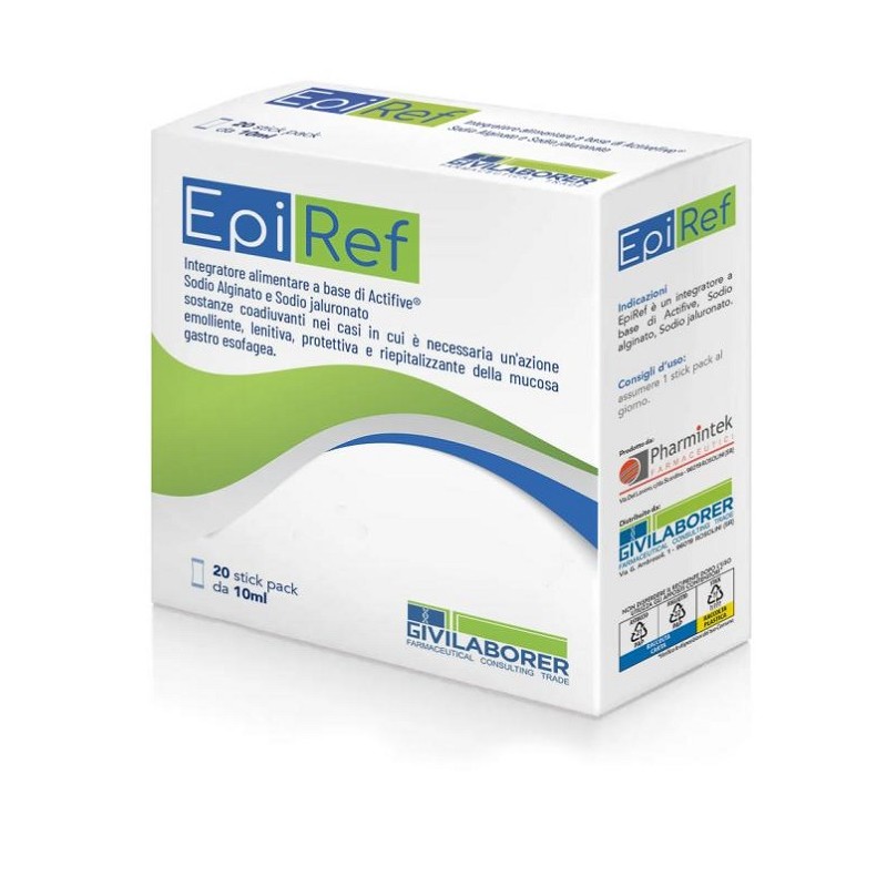Epiref 20 Stick Pack per Benessere Gastroesofageo 20 Stick da 10ml