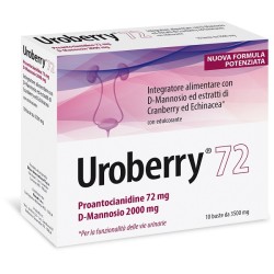 confezione di Uroberry 72 Integratore per Benessere Vie Urinarie 10 Bustine da 3,5g confezione di Uroberry 72 Integratore per Benessere Vie Urinarie 10 Bustine da 3,5g