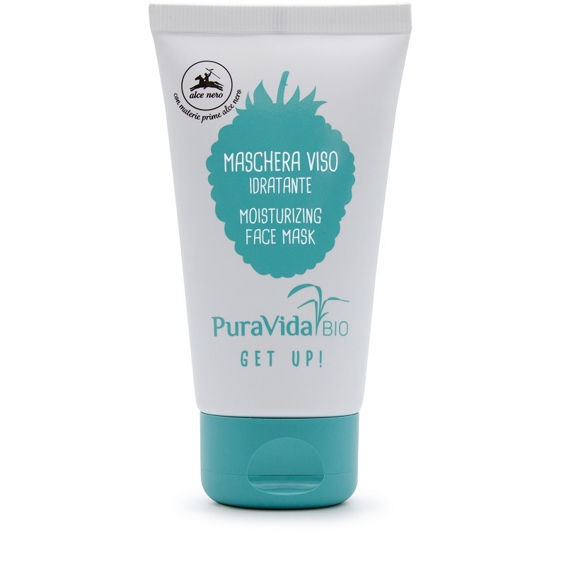 Maschera viso idratante PuraVida Bio Get Up! per Idratazione Notturna e Protezione 75ml Maschera viso idratante PuraVida Bio Get Up! per Idratazione Notturna e Protezione 75ml