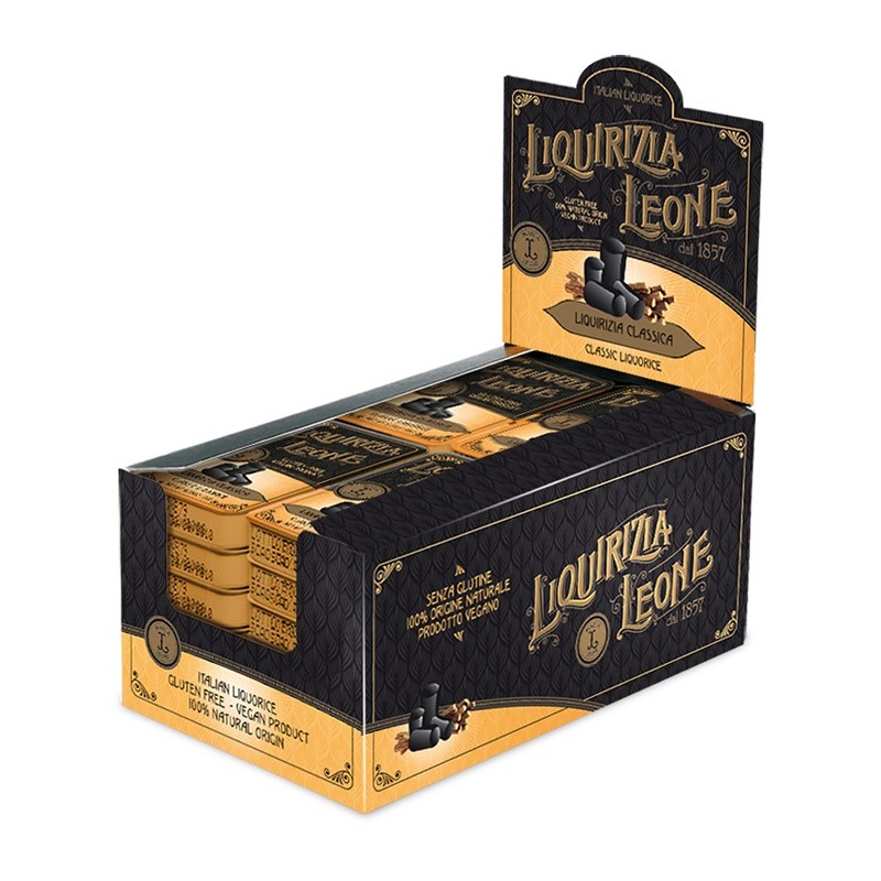 Expo Liquirizia Pura Lattine, liquirizia pura senza zucchero e senza glutine, 24 lattine da 10g Expo Liquirizia Pura Lattine, liquirizia pura senza zucchero e senza glutine, 24 lattine da 10g