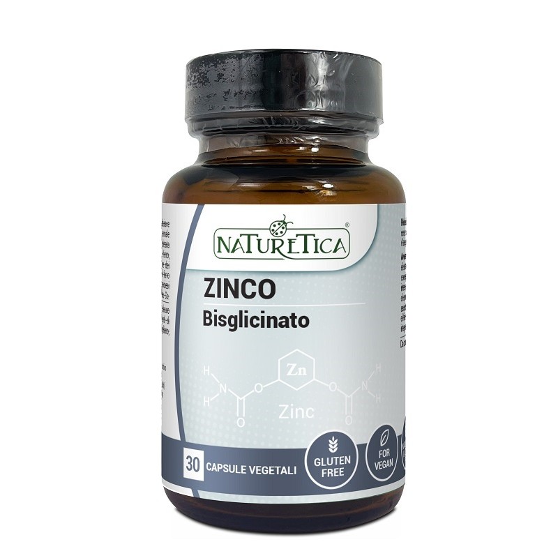 Zinco Bisglicinato integratore per immunità, pelle e capelli 30 capsule vegetali Zinco Bisglicinato integratore per immunità, pelle e capelli 30 capsule vegetali