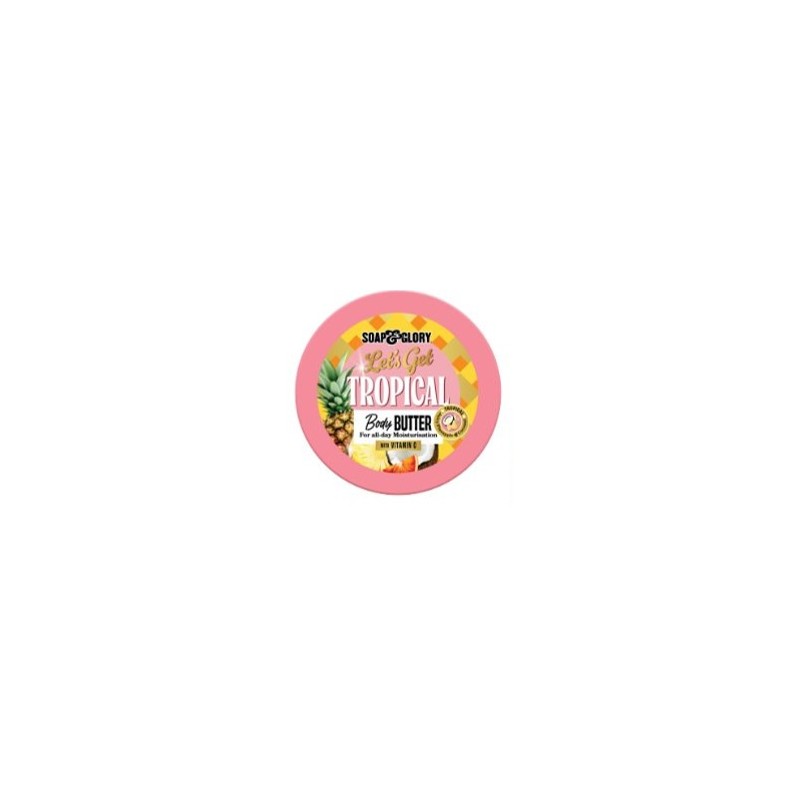 Soap & Glory Tropical Burro Corpo per Idratazione e Pelle Morbida Vasetto 200ml