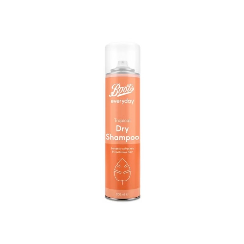 Boots Shampoo Secco Tropical per Capelli Puliti e Freschi Flacone Spray 200ml Boots Shampoo Secco Tropical per Capelli Puliti e Freschi Flacone Spray 200ml
