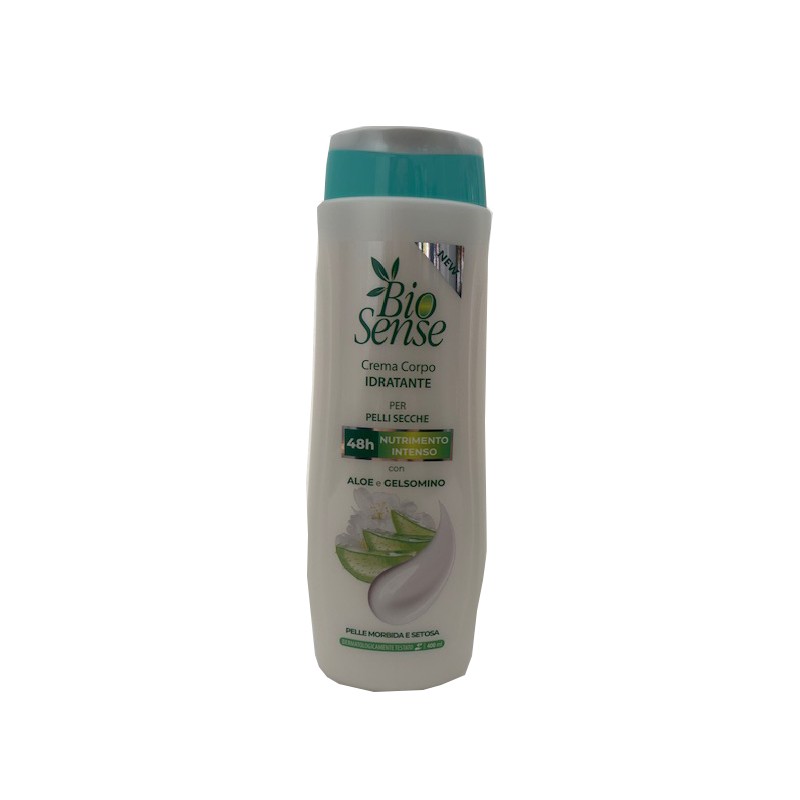 Bio Sense Crema Corpo Aloe & Gelsomino idratante per pelle morbida e profumata 400ml