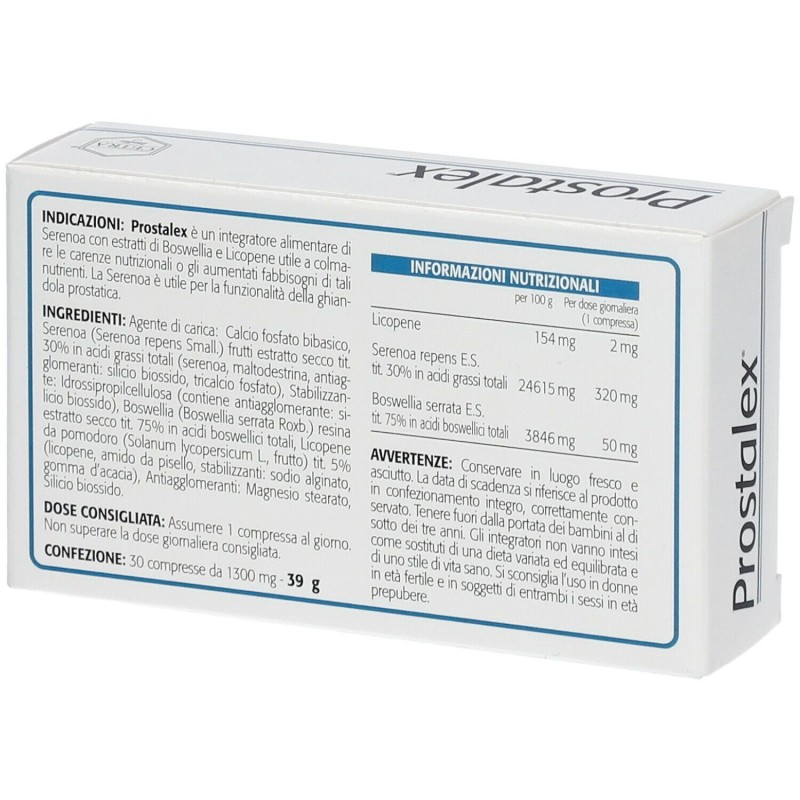 retro confezione Prostalex Integratore per Disturbi Prostata 30 Compresse